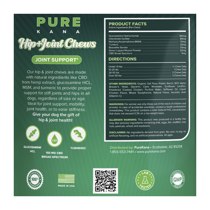 CBD Dog Treats for Mobility and Anxiety