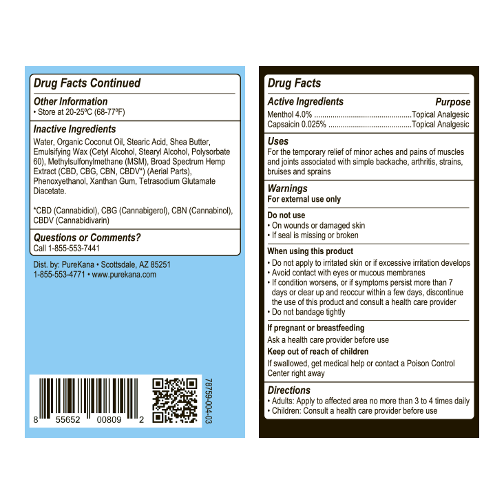 600 mg CBD Cream + CBG Pain Relief Ointment