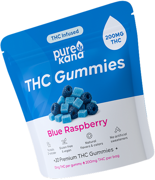 PureKana THC Gummies, 20 per bag